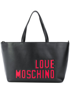 сумка-тоут с логотипом  Love Moschino