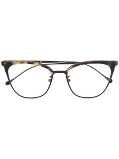 square tortoiseshell-effect glasses Kyme