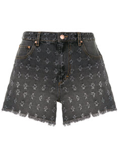 джинсовые шорты с цветочной вышивкой Isabel Marant Étoile