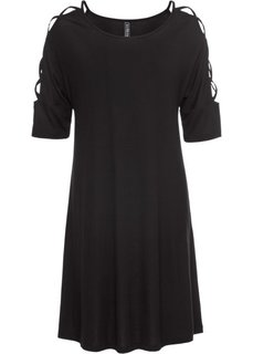 Платье с вырезами (черный) Bonprix