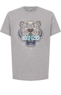 Хлопковая футболка с принтом Kenzo