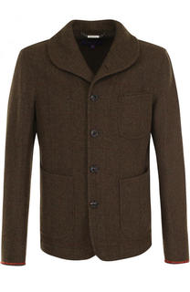 Укороченное пальто из смеси шерсти и шелка Ralph Lauren