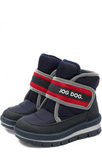 Ботинки с текстильонй отделкой на застежках велькро Jog Dog