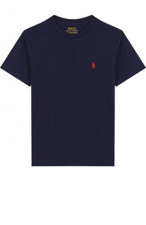 Хлопковая футболка с логотипом бренда Polo Ralph Lauren