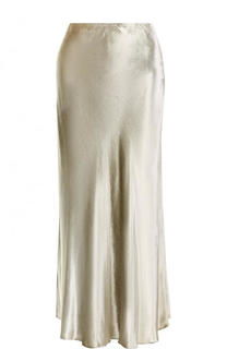 Однотонная бархатная юбка-миди Polo Ralph Lauren