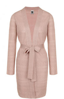 Удлиненный однотонный кардиган с поясом M Missoni