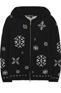Кашемировый кардиган на молнии с капюшоном Loro Piana