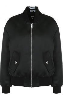 Однотонный бомбер на молнии Versace
