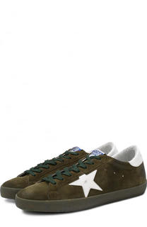 Замшевые кеды SuperStar с аппликацией Golden Goose Deluxe Brand