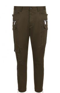 Хлопковые укороченные брюки карго Dsquared2