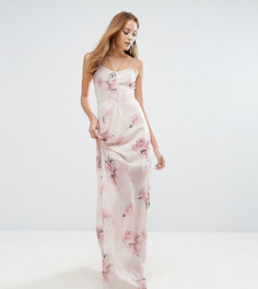 Платье макси с цветочным принтом ASOS TALL SALON - Мульти