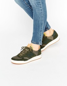 Замшевые кроссовки цвета хаки New Balance 300 - Зеленый