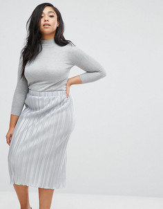 Плиссированная юбка миди Alice & You - Серебряный