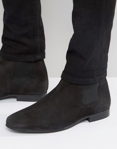 Черные замшевые ботинки челси River Island - Черный