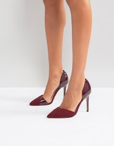 Остроносые туфли из двух частей на высоком каблуке Miss KG - Красный