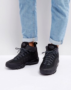 Черные кроссовки Nike Air Max 95 Sneakerboots 806809-001 - Черный