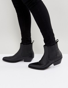 Черные кожаные ботинки челси ALDO Etigovia - Черный