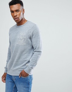 Свитшот с принтом Jack & Jones Vintage - Темно-синий