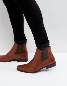 Светло-коричневые ботинки челси из искусственной кожи ASOS - Рыжий