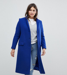 Пальто из смешанной шерсти Helene Berman Plus - Синий