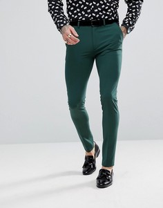 Зеленые брюки скинни под смокинг ASOS - Зеленый