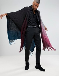 Бирюзово-бордовый кейп с эффектом деграде ASOS - Мульти