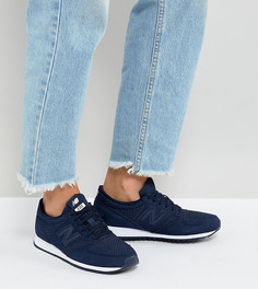Темно-синие замшевые кроссовки New Balance 420 - Темно-синий
