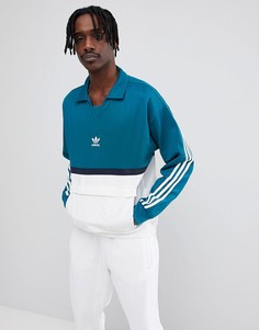 Синяя спортивная куртка без застежки adidas Originals CE4812 - Зеленый