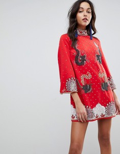 Платье мини А-силуэта ASOS EDITION In The Mood For Love - Красный