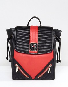 Рюкзак с молнией Love Moschino - Красный
