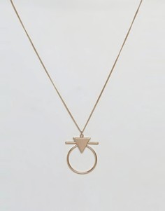 Ожерелье c подвеской геометрической формы Glamorous - Золотой
