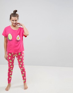 Пижамный комплект с футболкой и леггинсами ASOS - Мульти