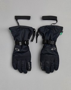 Черные горнолыжные перчатки с показателем водонепроницаемости 10k Oakley - Черный