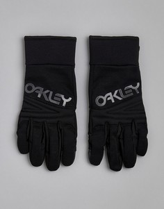 Черные перчатки с логотипом Oakley Snow Factory Park - Черный