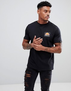 Черная футболка с маленьким логотипом Ellesse - Черный