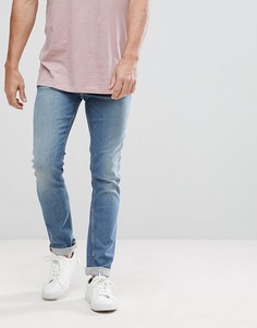 Выбеленные джинсы слим Calvin Klein Jeans - Синий