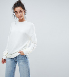 Джемпер оверсайз с декоративной строчкой ASOS TALL - Белый
