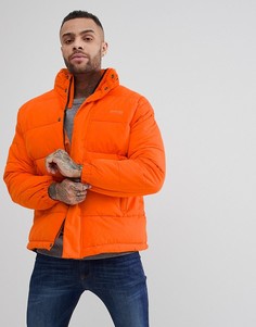 Оранжевая дутая куртка со скрытым капюшоном Schott Nebraska - Оранжевый
