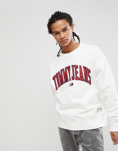 Белый свитшот Tommy Jeans Collegiate Capsule - Белый Hilfiger Denim