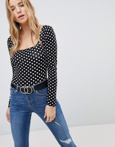 Боди в горошек Miss Selfridge - Мульти