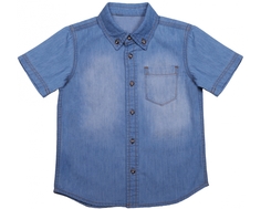 Джинсовая сорочка для мальчика Barkito, &quot;Деним&quot;, голубая