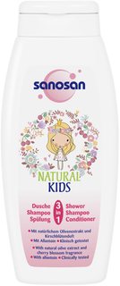 Средство 3 в 1 Sanosan гель для душа, шампунь и кондиционер для девочек 250 мл
