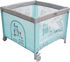 Манеж Parusok 93х93х70 см голубой