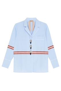 Хлопковая рубашка с декоративными пуговицами No21