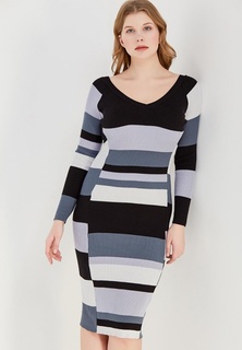 Платье LOST INK PLUS STRIPE DRESS WITH WIDE NECK