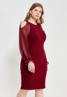 Платье LOST INK PLUS KNITTED DRESS WITH WOVEN SLEEVES