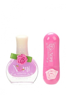 Подарочный набор Nomi №12- Лак для ногтей №26, Детский бальзам для губ "Bubble gum"