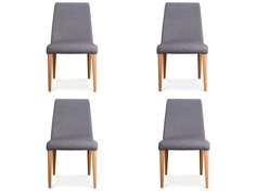 Комплект из 4 стульев getty (myfurnish) серый 48x82x56 см.