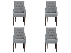 Комплект из 4 стульев classic (myfurnish) серый 52x102x70 см.
