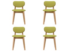 Комплект из 4 стульев xavier (myfurnish) зеленый 45x79x45 см.